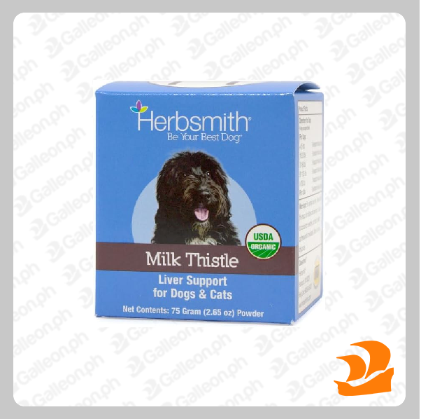 Herbsmith Milk Thistle Herbal Supplement for Dogs and Cats, 75g Powder
