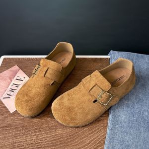 Free Shipping WomenS 2026 Spring New Collection: All-In-One Slip-On Loafers Fashionable And Versatile With Hidden Heel For Added Height Retro Bean Shoes