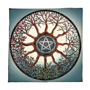 Cây Sao tarots Khăn trải bàn divinations Khăn trải bàn tấm thảm Chiêm Tinh học phù thủy trang trí vải sàn