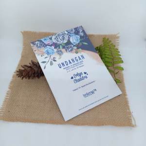 (100 pcs) Undangan Pernikahan Simple Murah Elegan LG78