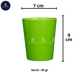 Gelas Melamin Extra Tebal Ulir dan Polos