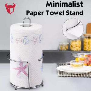 Kitchen Tissue Holder Stainless Steel Kitchen Roll Paper Towel Holder Storage Tissue Shelf Kitchen Bathroom