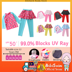 Unicorn Baby Swimming Suit Kids Girl 2 Piece Swimsuit Muslimah Swimwear Kanak Kanak Baju Renang Budak Perempuan