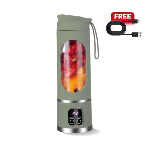 MEEVIDA 12 Blades Juicer Blender Intelligent Portable Cup Mini Juice Mixer LCD Display Large Capacity 便携式果汁