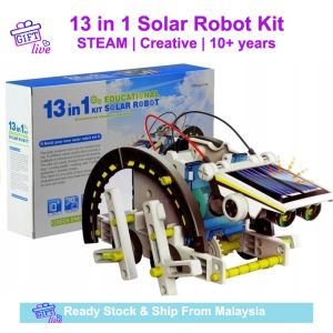 Solar Robot Kit 11 in 1 Educational STEM Learning Science Building Toys for Kids Electronic Toy Robot STEAM Gift Hadiah