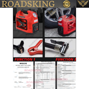 DC 12V POWER BANK BATTERY AIR COMPRESSOR PUMP JUMP Starter NAVARA VIGO REVO RANGER TRITON FORTUNER 450W