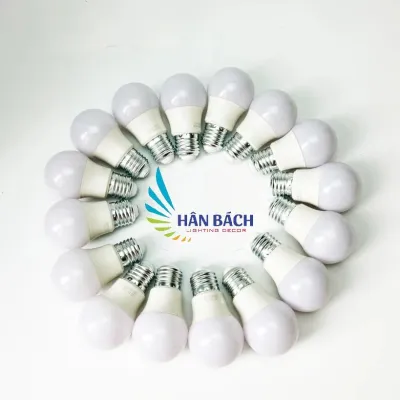 [ COMBO 10 ] Bóng đèn Led Búp Bulb tròn 3W sáng vàng trang trí