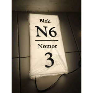 Nomor Rumah BOX LED lighting Custom | Neon Box Custom