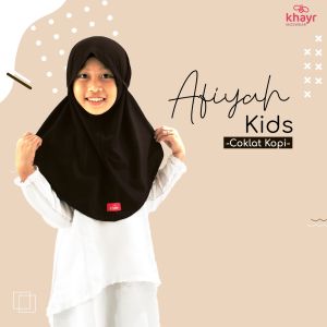 Khayr Moswear Hijab Afiyah Kids Bergo Instant Syari