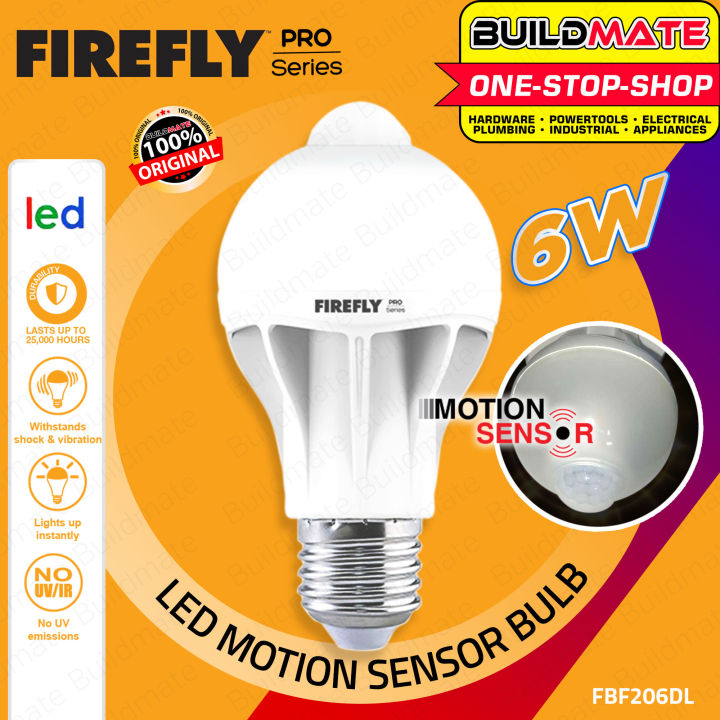 Buildmate x FIREFLY Pro Functional LED Motion Sensor Bulb 6W FBF206DL