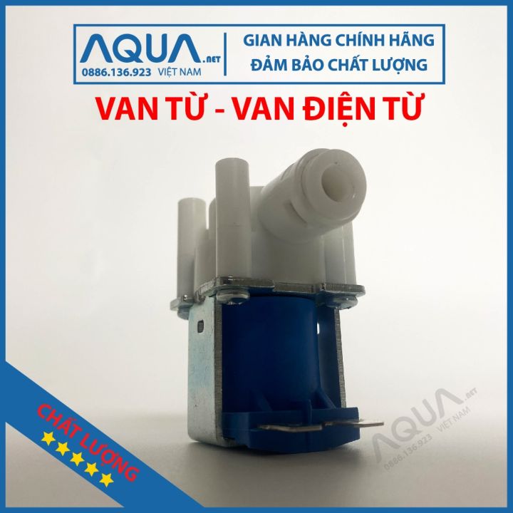 Van điện từ 24V máy lọc nước 2 đầu phi 6 in chữ dập chìm thân cao cấp ...