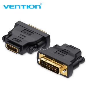 COD Vention DVI 24+1 Male to HDMI Female Adapter Converter Gold Plated DVI 24+5 to HDMI Converter 1080P for PC PS3 Projector HDTV