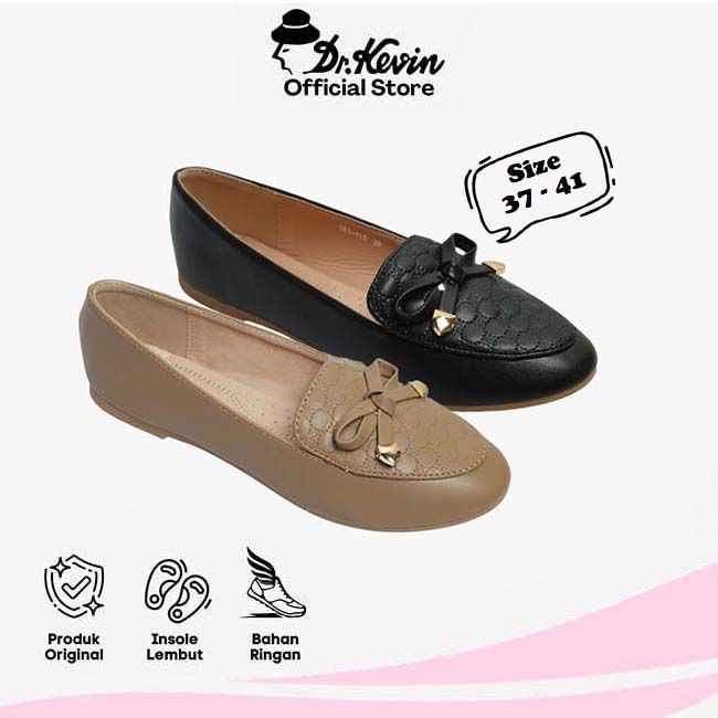 Kevin Sepatu Wanita Hak Rata Treples Ballerina Flat Shoes 551