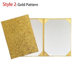 JIYAN2866 1Pcs Plush Surface A3 A4 Paper Hardcover Thicken PU Leather File Page Folder Durable Red Certificate Cover Signing Contract