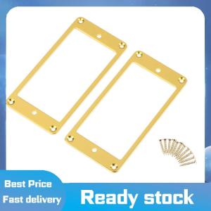 Sports🚴🏻‍♀️ 2pcs nhôm hợp kim cổ cầu Humbucker Pickup gắn nhẫn cổ cầu Pickup cong khung thiết lập cho guitar