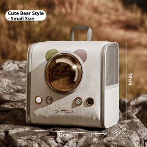 Pet Portable Cat Bag Handheld Foldable Shoulder Bag Outdoor Backpack Cartoon Large Medium Small Three-Piece Set Cat Bag