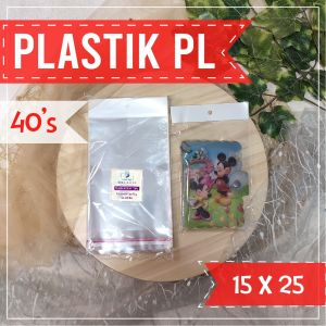 Plastik Display Tebal 15x25 cm 40 Mic Isi 100 Lembar - Plastik Gantung untuk Kemasan Aksesoris & Snack