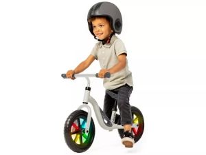 Chillafish Charlie Glow (Beige) balance bike with light-up wheels