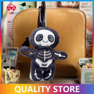 [Eleanor] Halloween Funny Skull Mummy Plush Toy Creative Stuffed Doll Keychain Bag Pendant Key Hanging Decor Fun Holiday Gifts