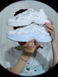 Qiaodan Sakura Womens Breathable Mesh Chunky Platform Casual Sneakers QXL042262404