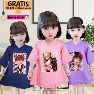 DRESS ANAK PEREMPUAN 0-3 TAHUN BAHAN LEMBUT DAN TEBAL DTF PRINTING