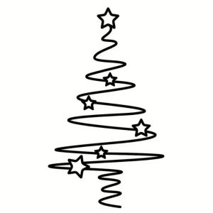 DELICACY Black Christmas Tree Wall Art Star Pattern Detachable Metal Christmas Tree Decor Lightweight Rust Resistant Wrought Iron Wall Decor Christmas