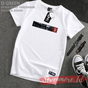 D`GREEN Tshirt PUTIH Pria Wanita Motif SIMPEL / Baju Wanita / Kaos Distro pria