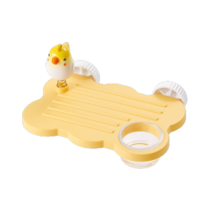 YITAQI Rectangle Parrot Perch Stand Chew Proof Anti Slip Birdcage Food Bowl Multi-Functional with Water Bowl Bird Feeder Platform Cage Accessories