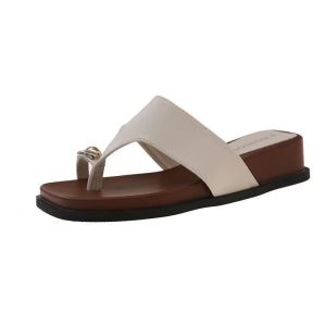 [Free Shipping] Wedge Toe-Loop Flip-Flops for Women Summer Outdoor Wear 2026 New Style Beach Sandals