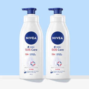 Nivea SOS Care Body Lotion 400ml (2 pcs) – Hypoallergenic Intense Moisturizing | Fast Shipping from Korea