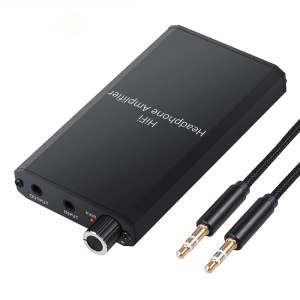 KEBIDU Portable Headphone Amplifier 3.5mm Stereo Output Two-stage Gain Switch Support Gain For Smartphone MP3 MP4 Computer