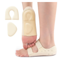 1 pair of flat foot orthoses, plantar fasciitis, arched support, cuff pads, orthoses, heel protection, relief. 