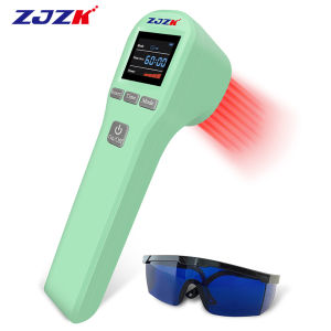 ZJZK Home Portable Pet Skeletal Therapy 4x808nm 16x650nm Low Intensity Cold Laser for Pain Relief in Pet Hip Dysplasia