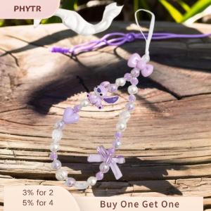 PHYTR HOT Cute Stitch Mobile Phone Lanyard Outdoor Anti-lost Hanging Rope Keychain Phone Chain For Key Bag Camera Earphone Pendant