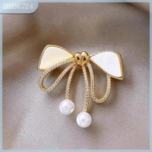 【SHANGZE4】 Thời trang Đèn Flash khoan Bow trâm cài phụ nữ quần áo trang sức Đảng phụ kiện Quà Tặng