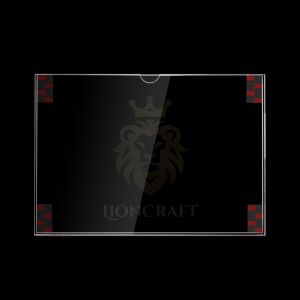 ป้ายติดผนัง A4 มีเทปสองหน้า 3M ติดทน LionCraft Acrylic Wall Mount A4 with 3M double sided tape