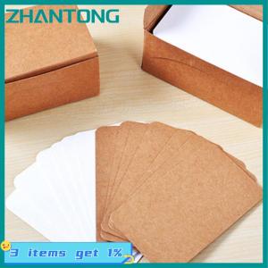 ZHANTONG 100 PCS Blank Playing Card Hard Paper Cardboard DIY Postcards Message
