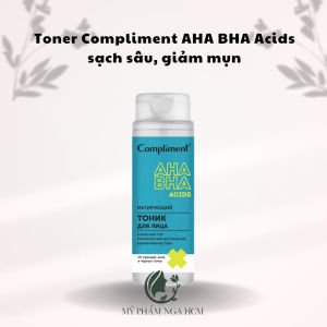 Toner Compliment AHA BHA acids sạch sâu giảm mụn se khít chân lông (XANH) 200ml