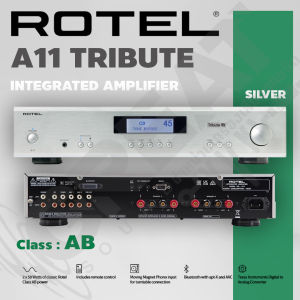 ROTEL A11 TRIBUTE อินทิเกรตแอมป์ 2 x 50 วัตต์ ที่ 8 โอห์ม Class AB (รับประกันศูนย์ไทย 1 ปีเต็ม)
