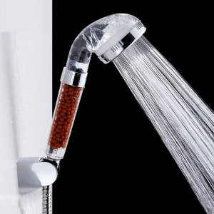 3 Functions High Pressure SPA Shower Head Water Saving Handheld Rainfall Bathroom Accessories Anion Filter Shower