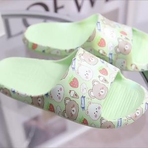 LZD  Luofu Slippers Girlish Style Summer Home Non-Slip Soft Bottom Home Indoor Cartoon Parent-Child Bathroom Outdoor Beach Shoes