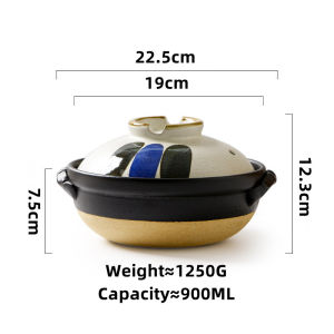 OMK Japanese style casserole set with cover ceramic pot tableware casserole set with cover casserole set corningware