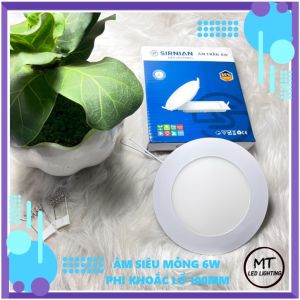 Đèn âm trần siêu mỏng 6W 1 chế độ 3 chế độ BẢO HÀNH 1 NĂM