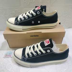 Promo sepatu Ventela Ethnic low Black natural/sepatu sekolah kerja.kuliah.olah raga ria dan wanita
