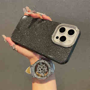 Ốp lưng siêu Samsung S25 A55 A16 S23 s24ultra viền mềm màu kẹo bột nhũ Ốp điện thoại đơn giản và phù hợp với kết cấu thạch mùa hè s23fe s24fe A13 A06