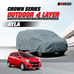 4 Layer Cover Daihatsu Ayla Sarung Mobil Super Outdoor Anti UV & Waterproof  BRICKS