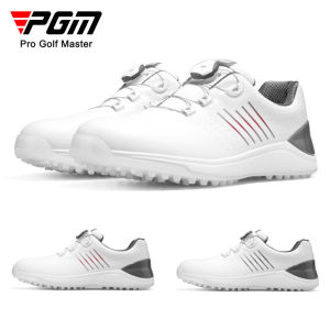 PGM Men Golf Shoes Knob Shoelaces Anti-side Slip Waterproof Mens Sports Shoes Sneakers XZ260