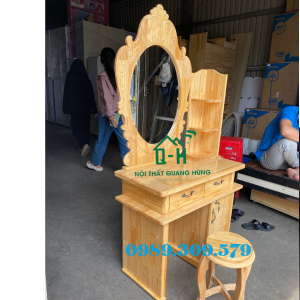 BÀN TRANG ĐIỂM GỖ THÔNG TỰ NHIÊN DÀNH CHO PHÁI ĐẸP - BÀN PHẤN