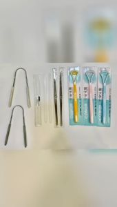 Tongue Cleaner Tongue Scraper Stainless Steel Ear Cleaner Ear Digger Pimple Needle