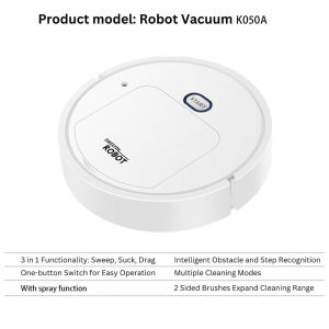 Xiaomi Robot Vacuum Cleaner With Mop Fully Automatic Rechargeable Smart Robot Vacuum Cleaner 3 In 1 Smart Floor Mopping Vacuum Cleaner All-in-one Machine Can Be Used For Household Floor Carpet Mini Ultra-thin Silent Strong Suction Vacuum Cleaner